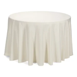 108b - Round - ivory - tablecloth